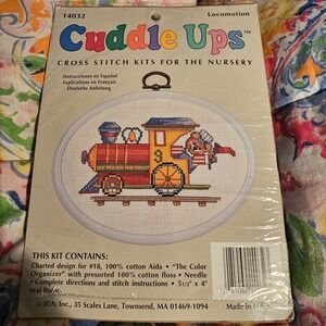 NIP Cuddle‎ Ups 14032 Locomotion Nursey Cross Stitch Kit Sealed